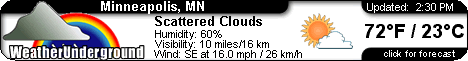 Click for Minneapolis, Minnesota Forecast